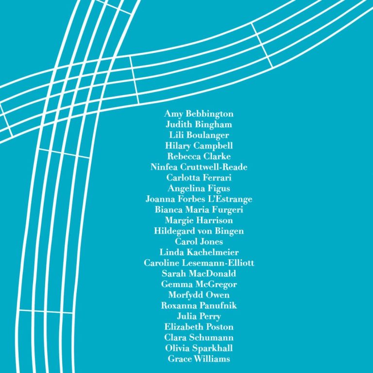 MoV Volume 2 decorative page showing the names of composers who feature in MoV's anthology Volume 2